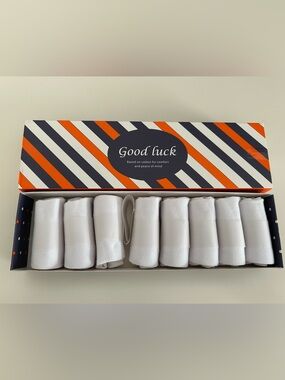 Good Luck Atbiter Women’s White Ankle Socks - 8 Pack